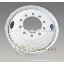 Great quality steel 22.5x8.25 hub pilot wheel, standard wheel for USA